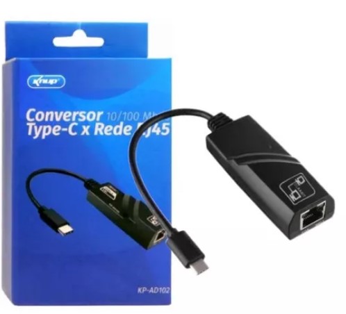 CABO ADAPTADOR ENTRADA REDE RJ45 X SAIDA USB KP-AD105 KNUP