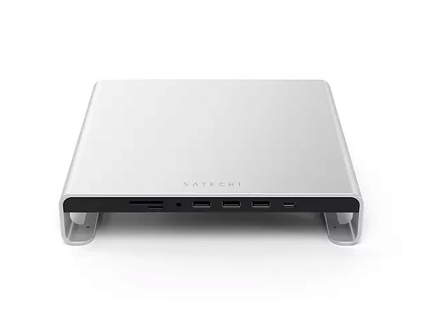SUPORTE SATECHI TYPE-C ALUMÍNIO MAC COM USB-C, USB 3.0 - HUB