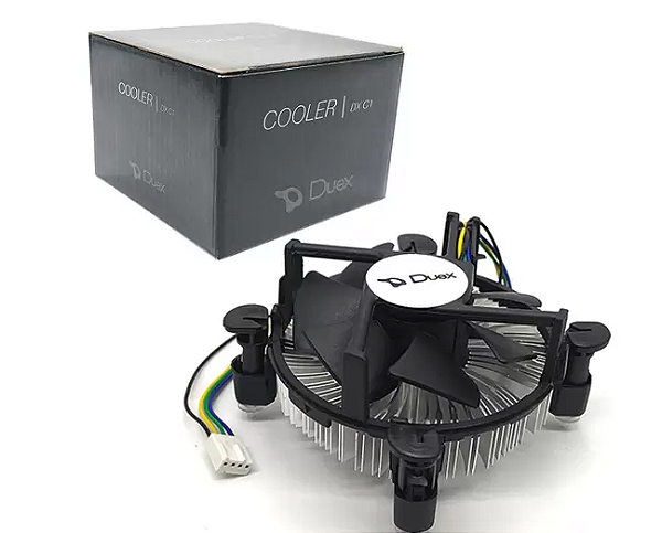 COOLER PROCESSADOR DUEX DX C1, INTEL 775/1150/1155/1156/1151