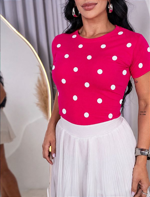 TSHIRT FEMININA ALGODÃO POA GRANDE PINK