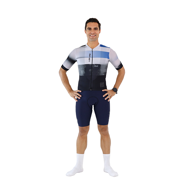 Jersey Spring Aero Branco e Azul - Masculino