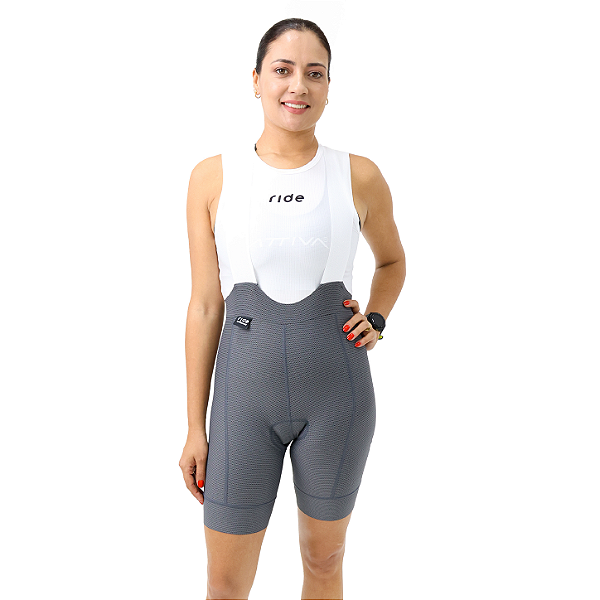Bretelle Premium Ride Tech Cinza - Feminino