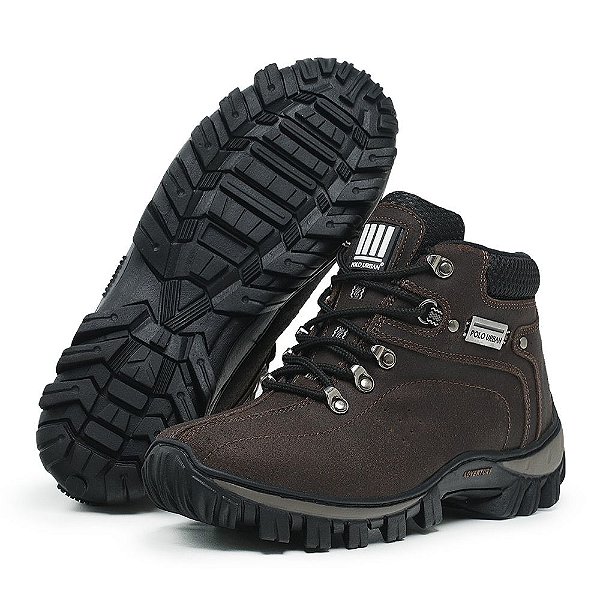 Bota Masculina Caterpillar em Couro Marrom, Adventure Shoes