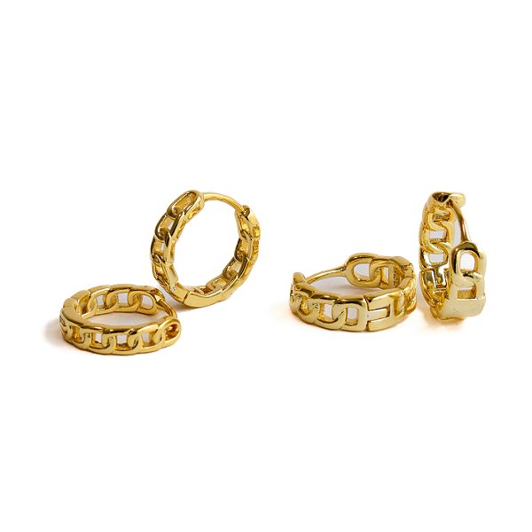 Argola Mini Corrente Zara Gold (P)