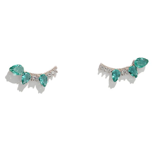 Brinco Ear Cuff Turmalina Grace Prata 925