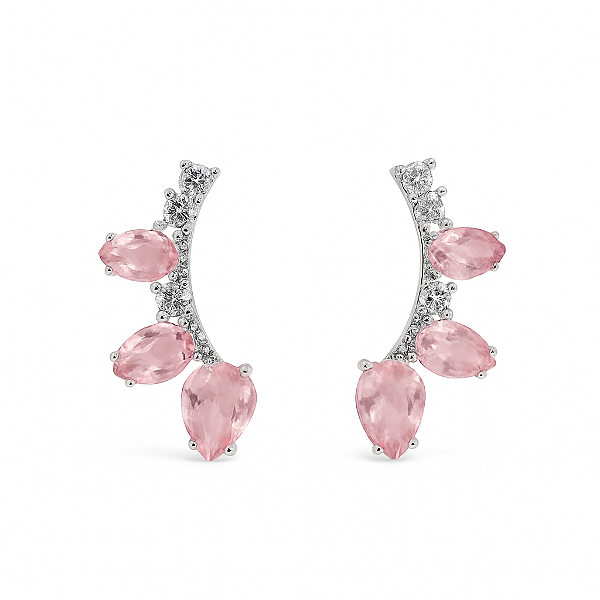 Brinco Ear Cuff Morganita Grace Prata 925