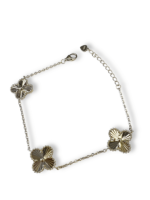 Pulseira Três Trevos Prata 925