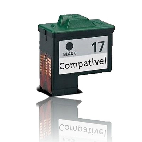 Cartucho Compatível Lexmark 17 Black - Lexmark Z23 X75 Z25 Z35 com 9ml