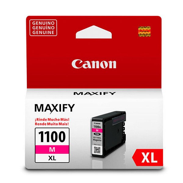 Cartucho de Tinta Canon PGI-1100XL Magenta - Impressora MAXIFY MB 2010 Original 12ml