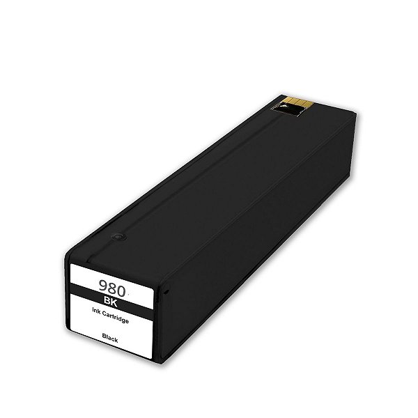 Cartucho de Tinta HP 980 980XL D-8J10A Black - HP X585Z X555DN X555XH X585DN X585F Compatível de 203,5ml