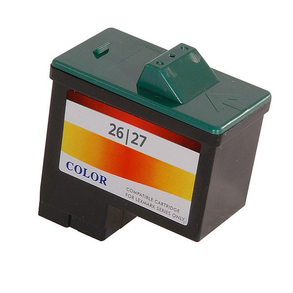Cartucho de Tinta Lexmark 26 10N0026 27 10N0227 - Impressoras Z-515 Z-35 Z-517 Z-640 Compatível Color de 11ml