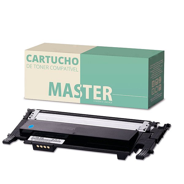 Cartucho de Toner Samsung C404S Ciano - SL-C430 SL-C480 SL-C430W SL-C480W SL-C480FW Compatível para 1.000 Cópias