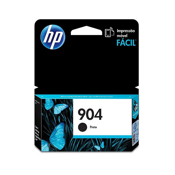 Cartucho Jato de Tinta HP 904 T6M00AB Preto - HP Officejet 6970 6978 Original 8ml