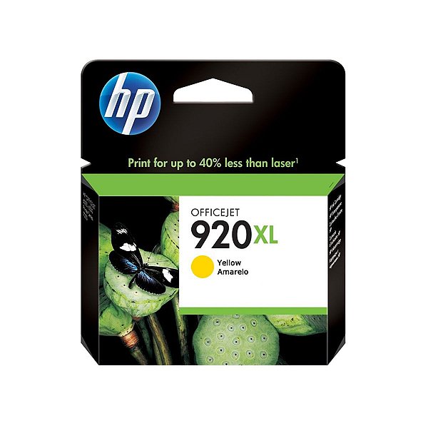 Cartucho Jato de Tinta HP 920XL CD-974AL Yellow - HP 7500A 6500 6000 6500 E709 E709C Original 7,5ml