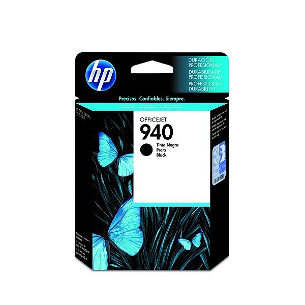 Cartucho Jato de Tinta HP 940 C4902A Preto - HP 8500 8000 8000WL 8500W Original 28ml