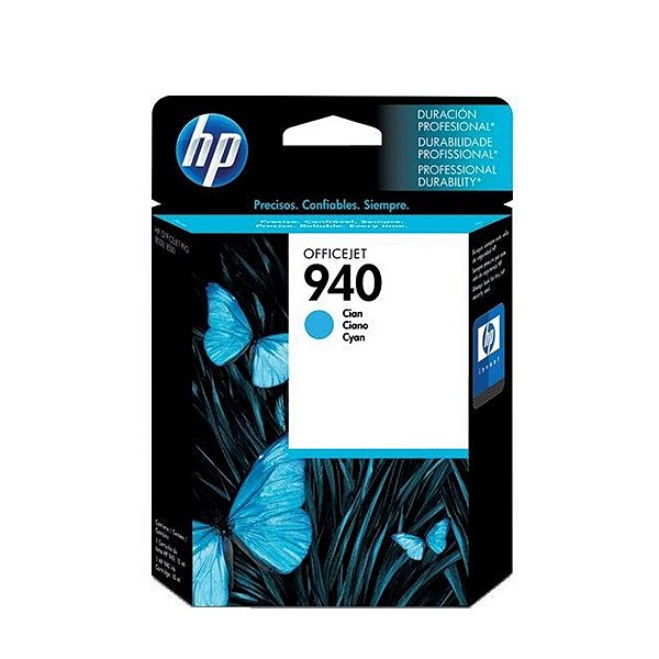 Cartucho Jato de Tinta HP 940 C4903A Ciano - HP 8500 8000 8000WL 8500W Original 14ml