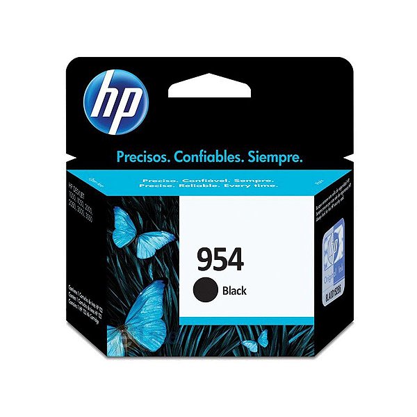 Cartucho Jato de Tinta HP 954 L0-S59AB Preto - HP 8210 8720 8710 8700 8740 8725 8716 7740 8715 Original 23,5ml