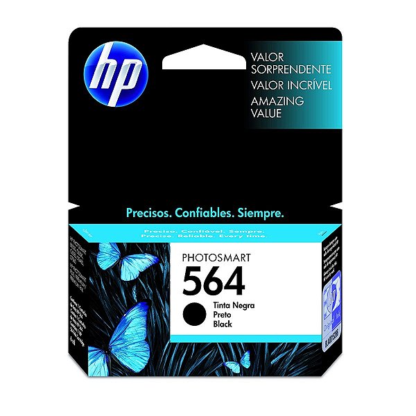 Cartucho Jato de Tinta HP CB316WL 564 Preto - HP 3520 3526 3070a b611a b611b Original 7ml