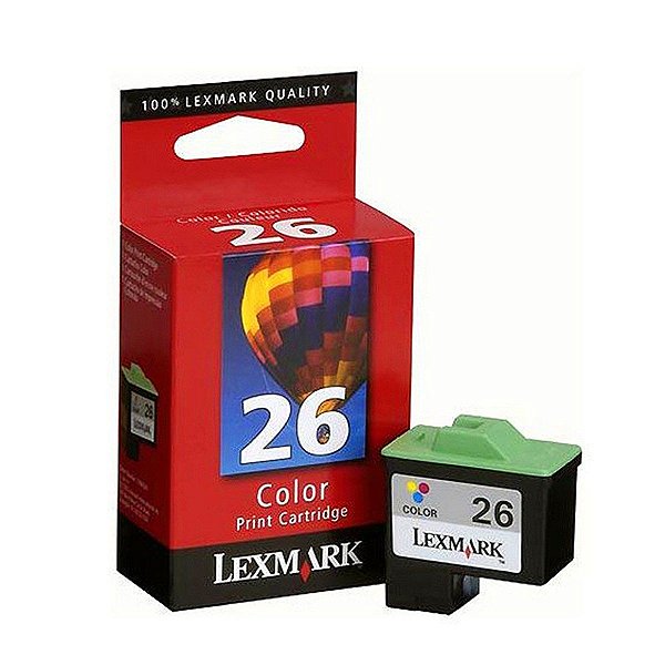 Cartucho para Impressora Lexmark Z-515 Z-35 Z-517 Z-640 - Lexmark 26 27 Original Tricolor 9ml