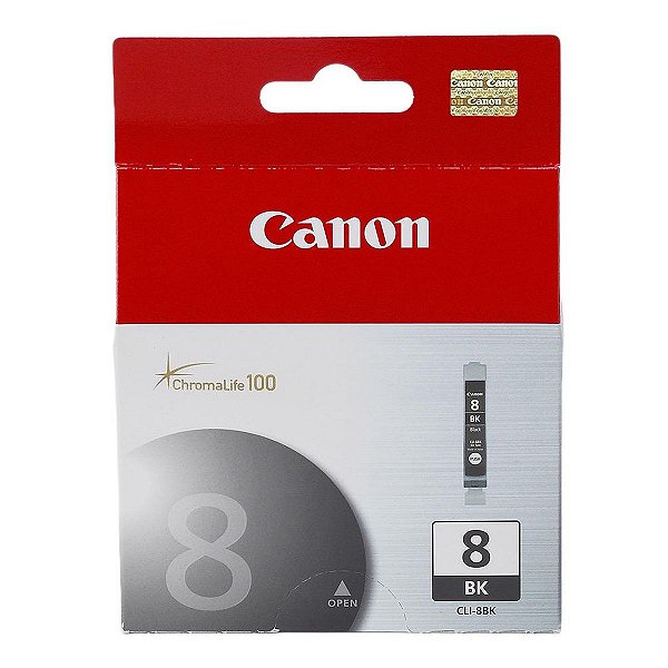 Cartucho para Impressoras Canon IP4500 IP5200 IP6600D MP500 600R - Canon CLI8 Black Original 13ml