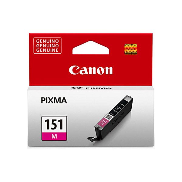 Cartucho para Impressoras Canon IP7210 IP8710 IX6810 MG5510 - Canon CLI151 Magenta Original 7ml