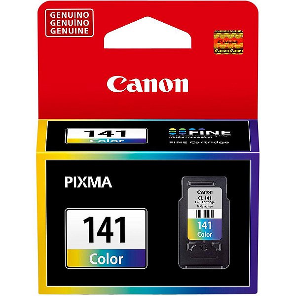 Cartucho para Impressoras Canon MG3510 MX371 MX431 MX451 MX511 - Canon CL141 Colorido Original 8ml