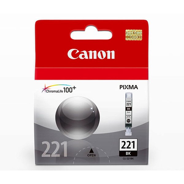 Cartucho para Impressoras Canon MP560 MP620 MP640 MP980 MP990 - Canon CLI-221 Black Original 9ml