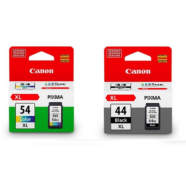 Kit Cartucho de Tinta Canon PG-44 XL CL-54 XL - Canon E481 E401 E461 Original
