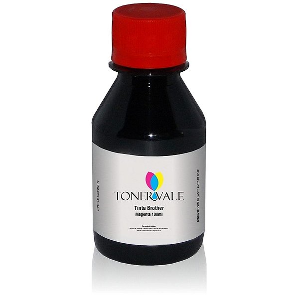 Tinta para Cartucho Brother Universal Corante Magenta de 100ml