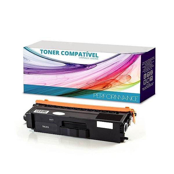 Toner Brother TN315BK TN310 Black - MFC 9460CDN HL 4150CDN MFC 9560CDW Compatível para 2.500 cópias