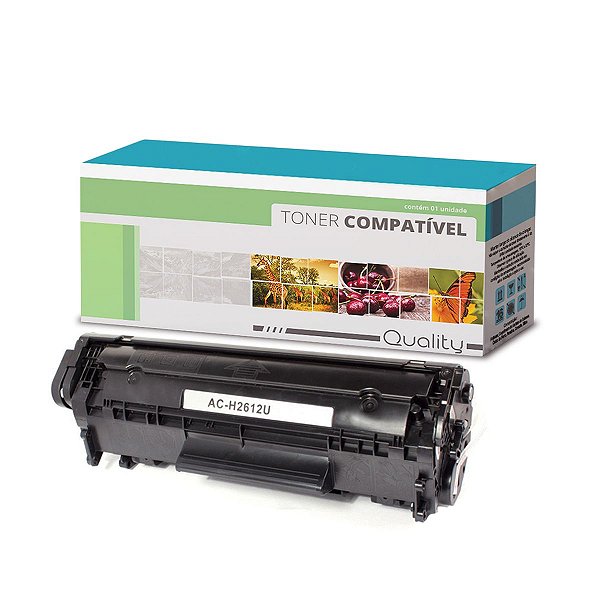 Toner Compatível HP 12A Q2612A - laserJet HP 1020 1018 3050 1010 1015 1022 M1005 M1319F para 2.000 impressões