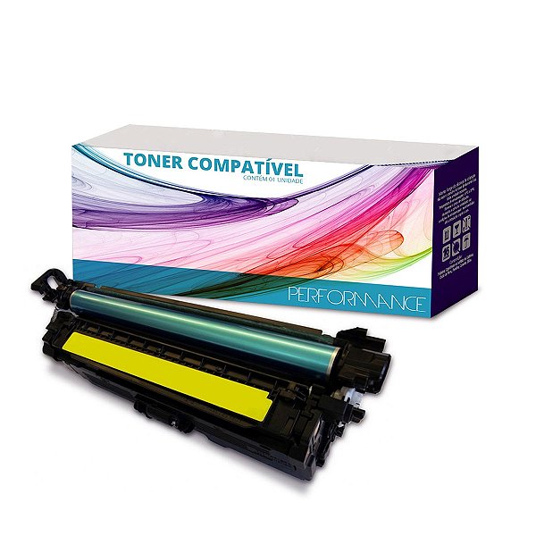Toner Compatível HP CE252A Yellow 504A - HP CP3525 CP3525DN CM3530 para 7.000 páginas