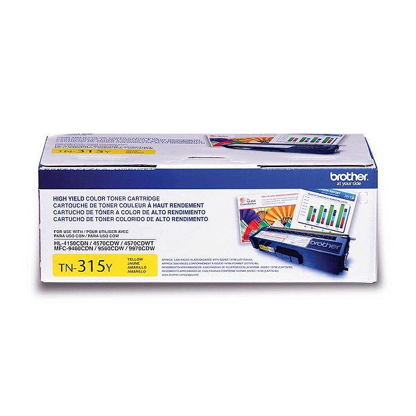 Toner Original Brother TN315Y TN310 Yellow - MFC 9460CDN MFC 9560CDW HL 4150CDN para 1.500 cópias