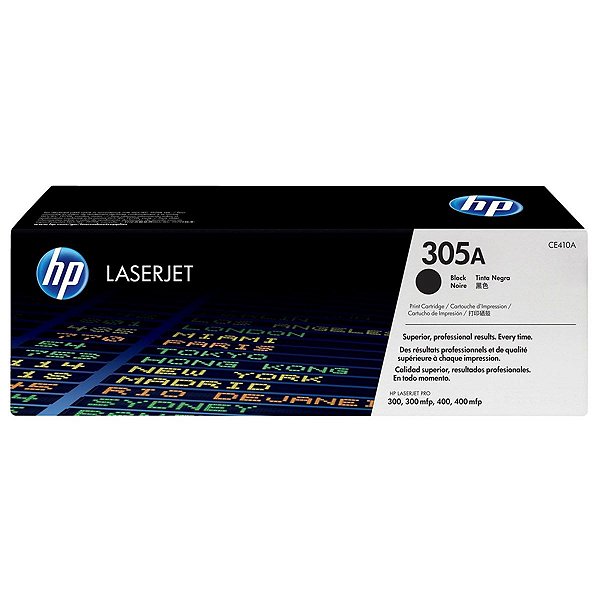 Toner Original HP CE410A Black 305A -HP M451DW PRO 400 M451 M475DN M451DN para 2.200 páginas