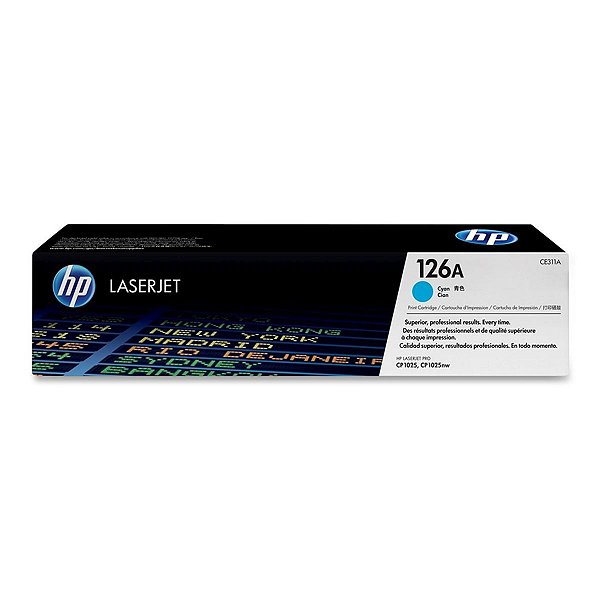 Toner Original HP CP1025 M175 CP1025NW M175A M175NW - HP 126A CE311A Ciano para 1.000 cópias