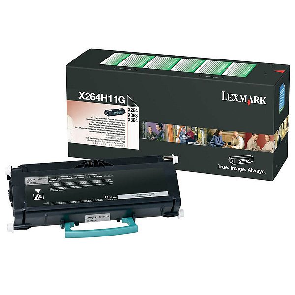 Toner Original Lexmark X264 X364 X363 264 364 - X264A11G para 3.500 impressões