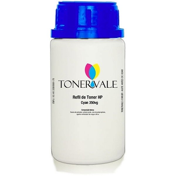 Toner Refil HP 307A CE741A Ciano - HP CP5225 CP5225DN CP5225N de 350gr
