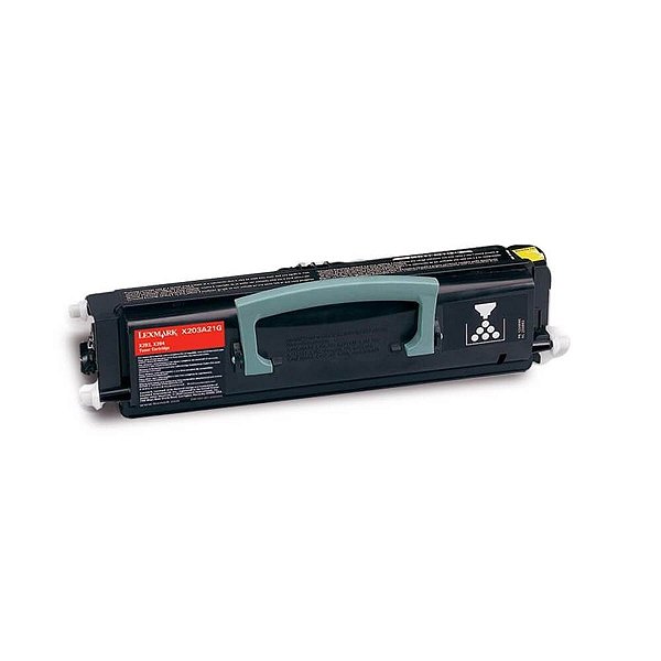 Toner Vazio Lexmark X204N X203 X204 203 204 - X203A21G para 2.500 impressões