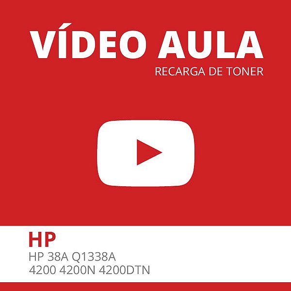 Vídeo Aula - Recarga de Toner HP 38A Q1338A 4200 4200N 4200DTN