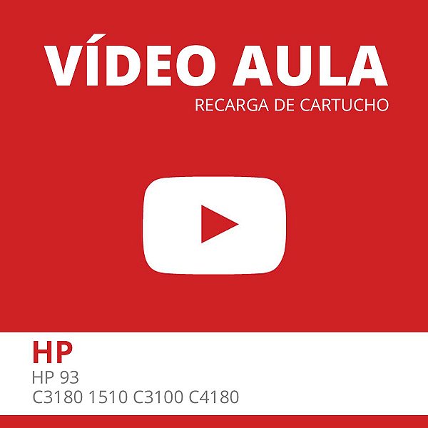 Video Aula - Recarga Expressa de Cartucho HP 93 - HP C3180 1510 C3100 C4180 Color