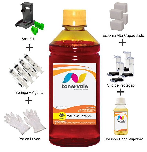 Tinta Canon MP220 CL-31 Yellow de 500ml Linha Platinum