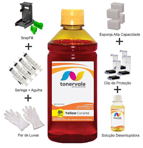 Tinta Lexmark Z617 26 Yellow de 500ml Linha Platinum