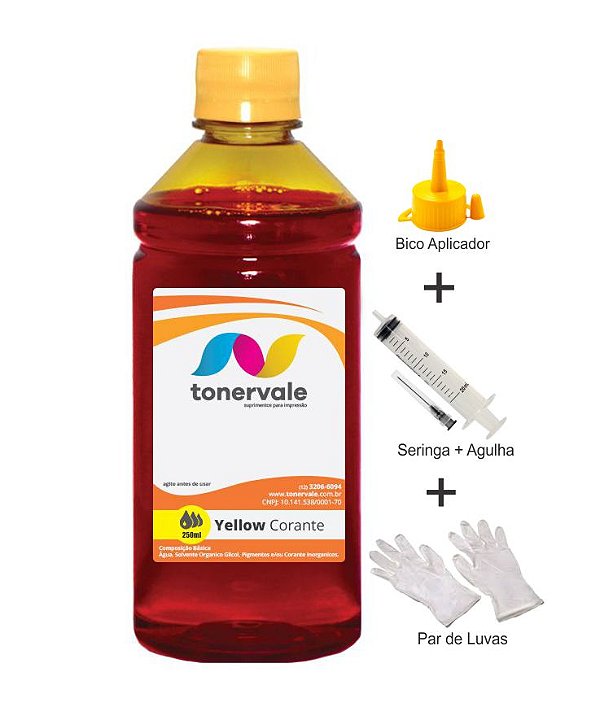Tinta Epson TX135 T133420 Yellow de 250ml Linha Platinum