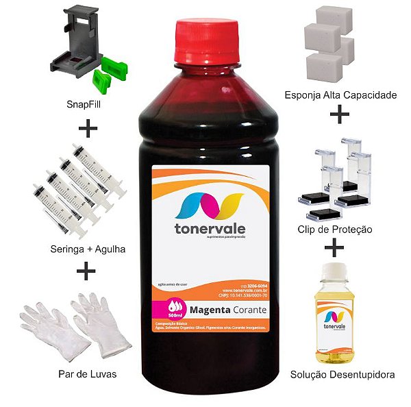 Tinta HP C4424 75 - CB337WB Magenta de 500ml Linha Platinum