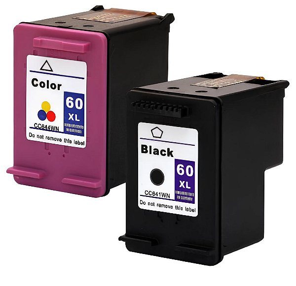 Kit Cartucho Para HP 60xl compatível