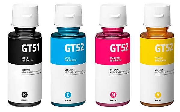 Kit Refil de Tinta Para HP Smart Tank 724  GT52 e GT53 Compatível