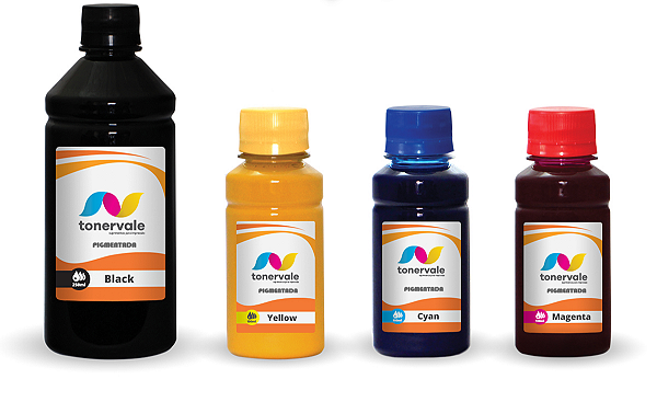 Kit 4 Tinta HP Pro 8740 954 550ml CMYK Pigmentado