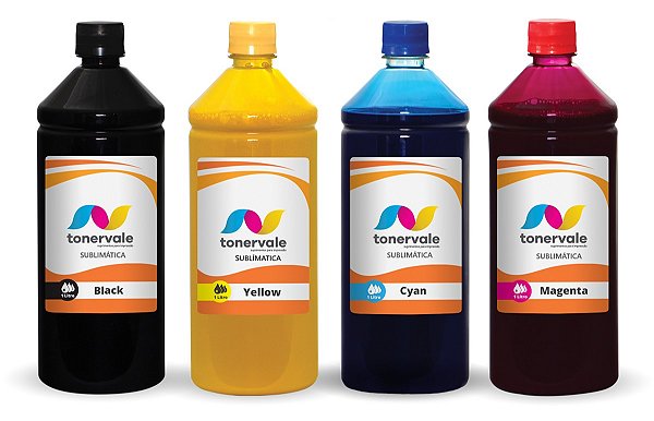 Kit 4 Tinta Sublimatica Epson T544 T524 T673 Ecotank 1L