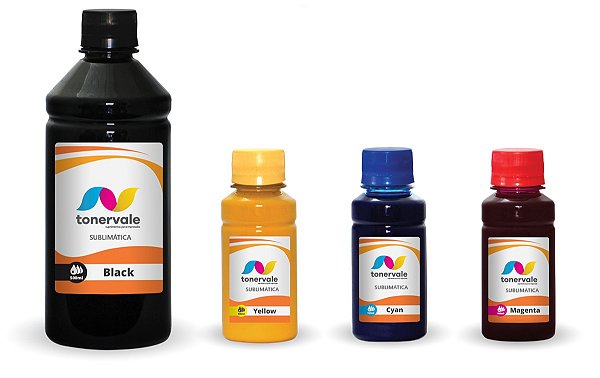 Kit 4 Tinta Sublimatica Epson T544 T524 T673 Ecotank 800ml