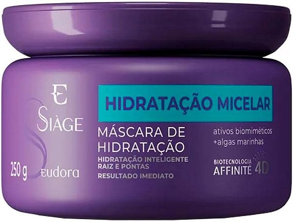Máscara Hidratação Capilar Siàge Hidratação Micelar 250g